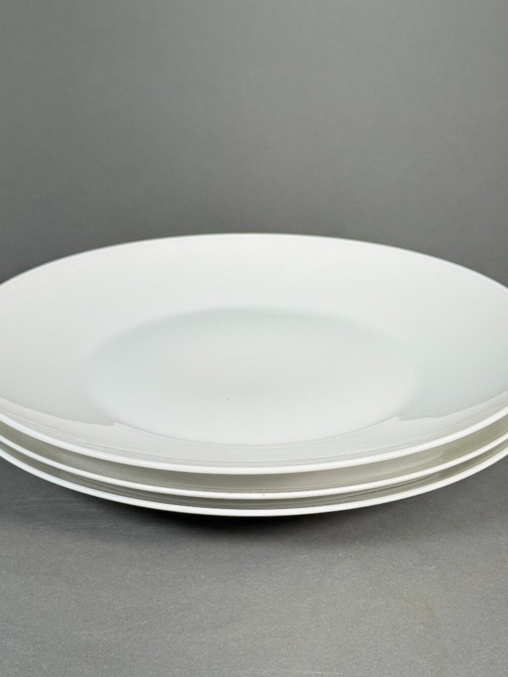 Set of 3 Vintage Rosenthal Germany Plain White Dinner Plates 10.25" Replacement
